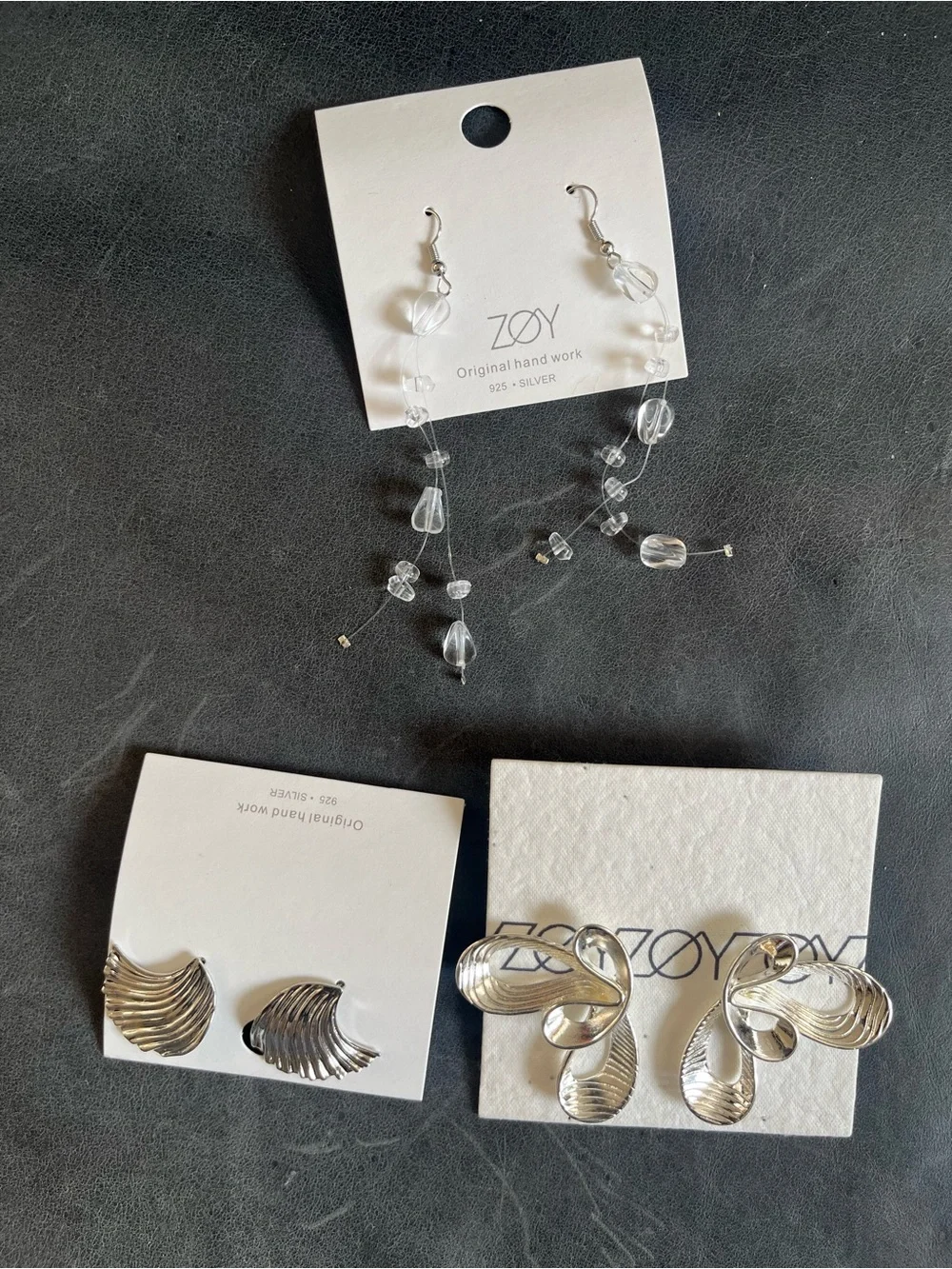 Silver Sculptural Loop Earrings - ZØY